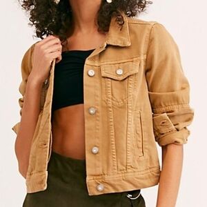 Women's Tan Denim Jacket